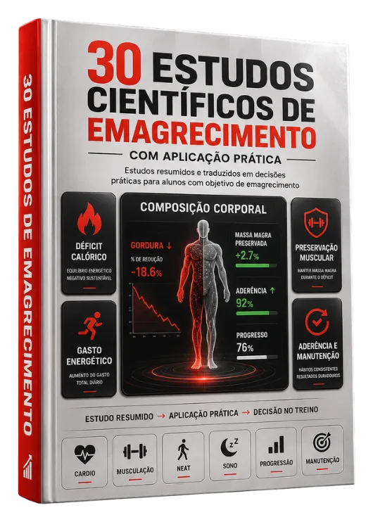 Mockup do bônus 30 Estudos Científicos de Emagrecimento Resumidos